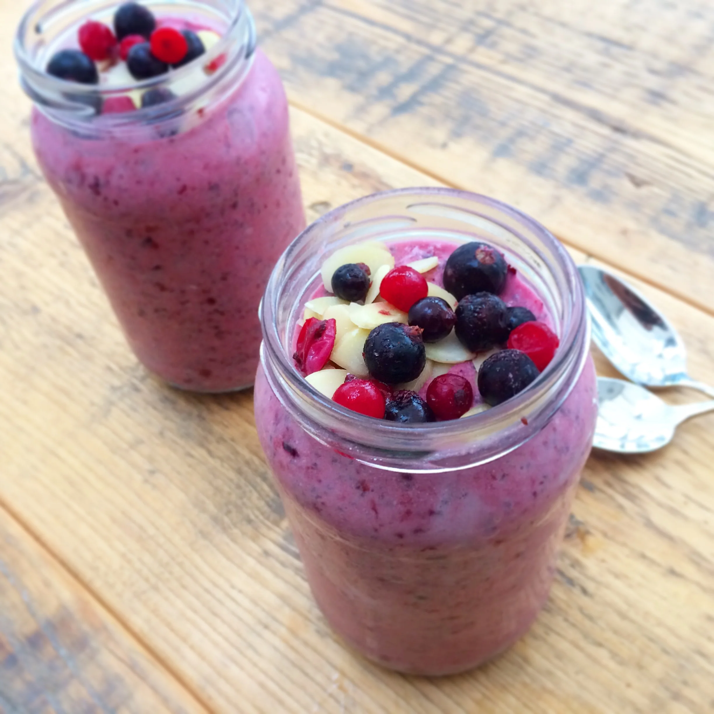 Berry and coconut chia pudding