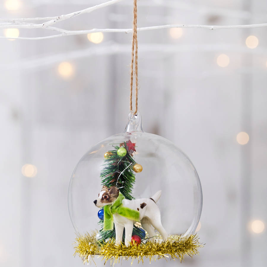 AD-B25uCB Boxer Dog-Love Christmas Tree Bauble Decoration Gift 