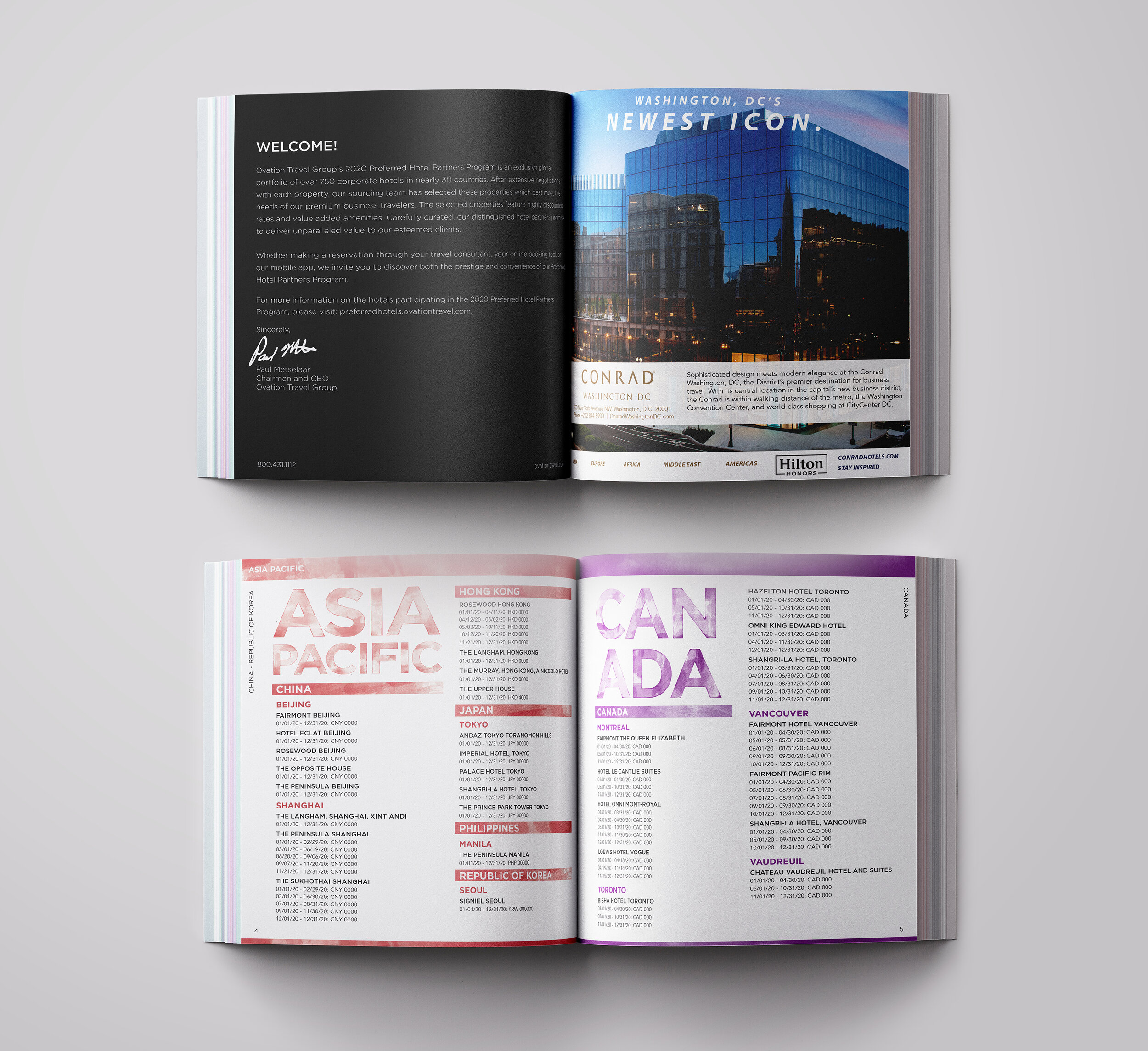 Inside Spread (Hotel Directory Brochure)