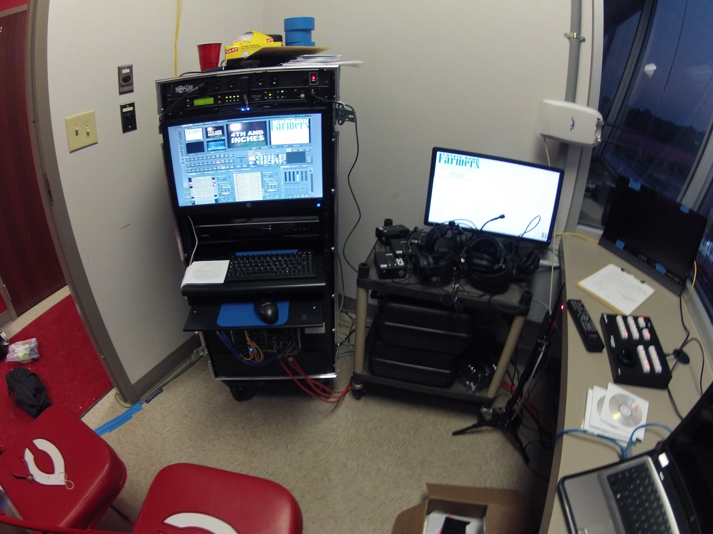 Previous control room setup
