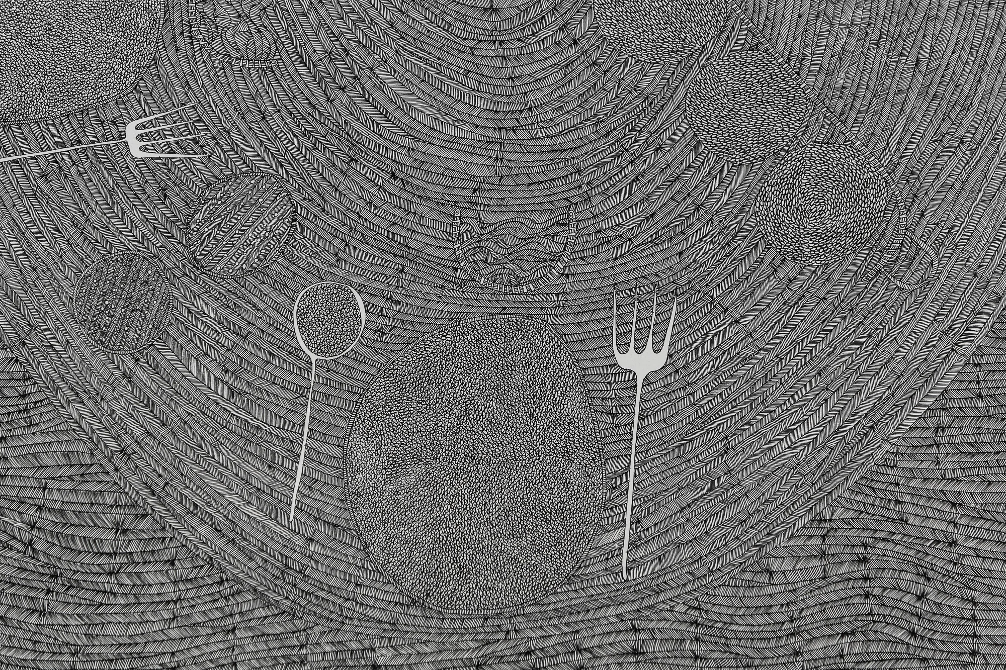 Dessin à la plume (détail) - Marie Morel