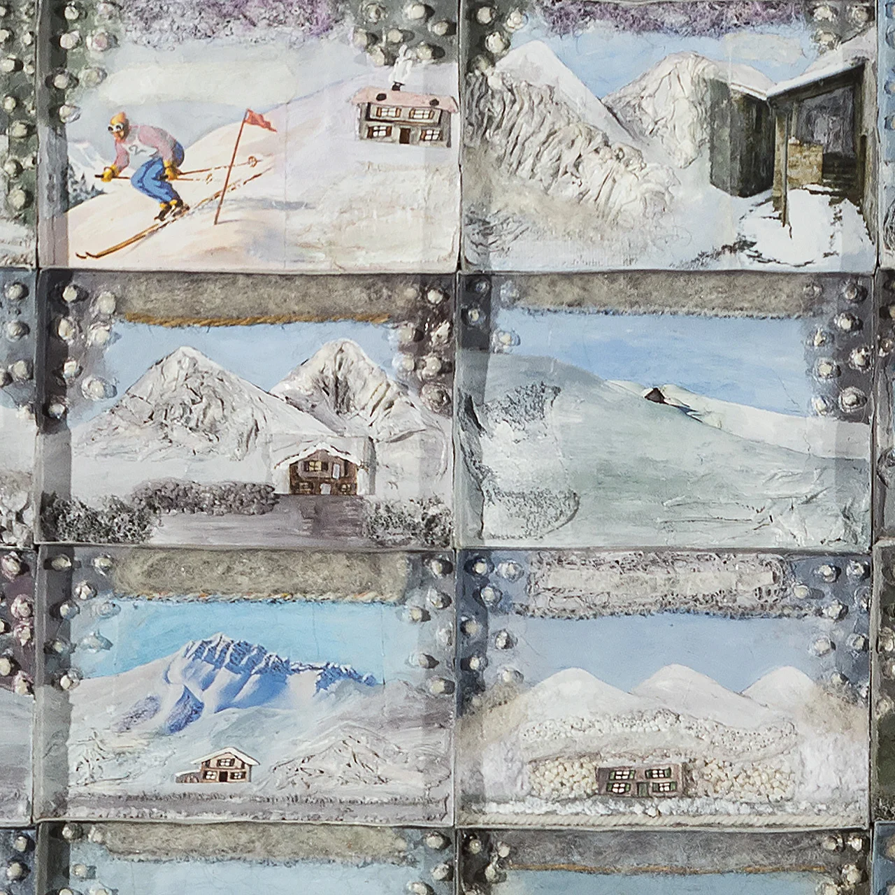 Là où je rêve d'habiter (détail) - Marie Morel. 119x205cm. 1987.