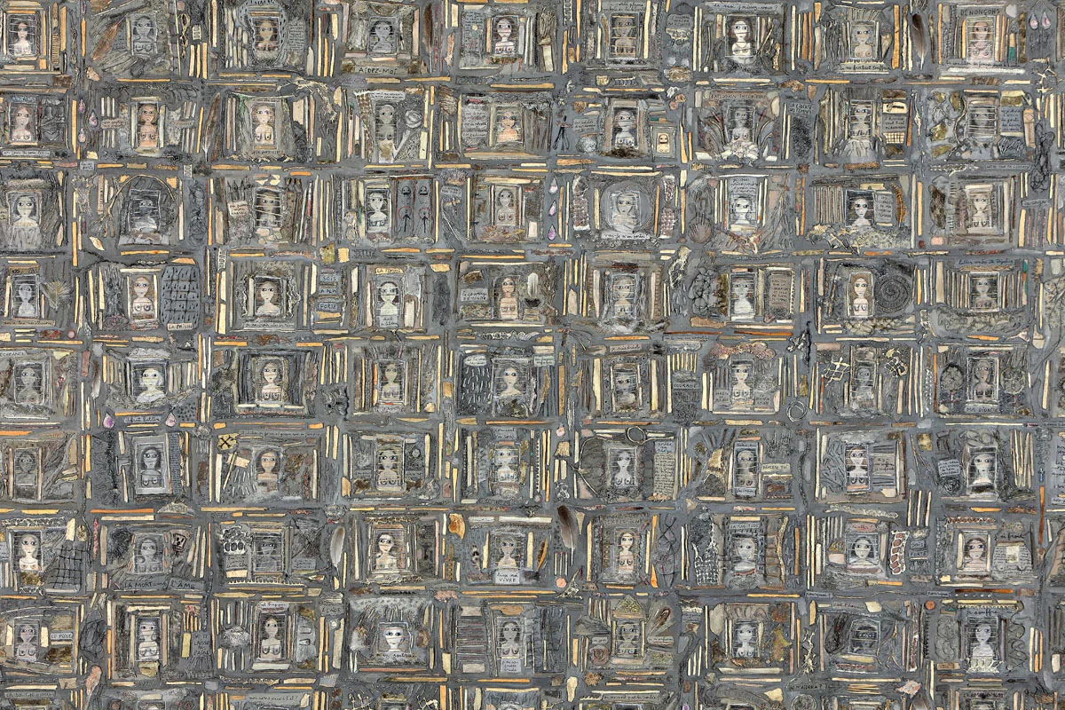  La Liberté des Femmes (détail) - Marie Morel. 194x284cm. 2008. 