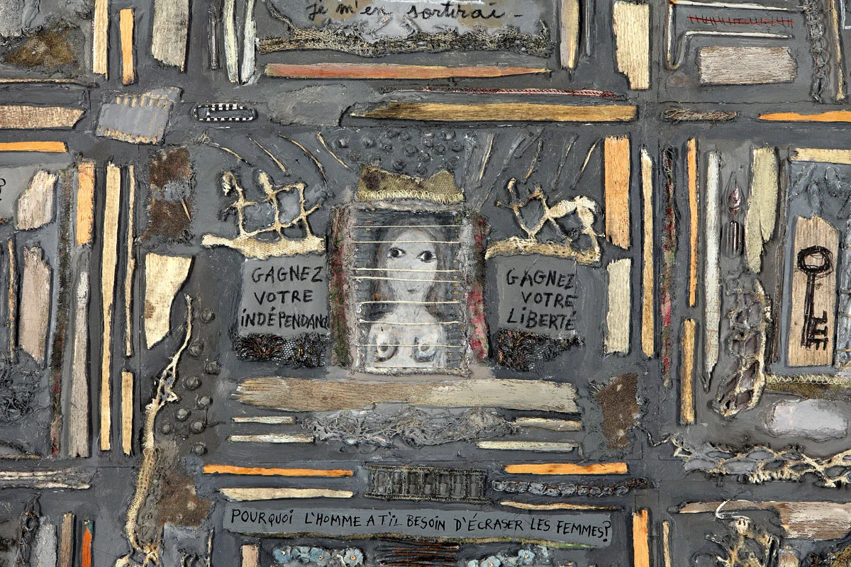  La Liberté des Femmes (détail) - Marie Morel. 194x284cm. 2008. 