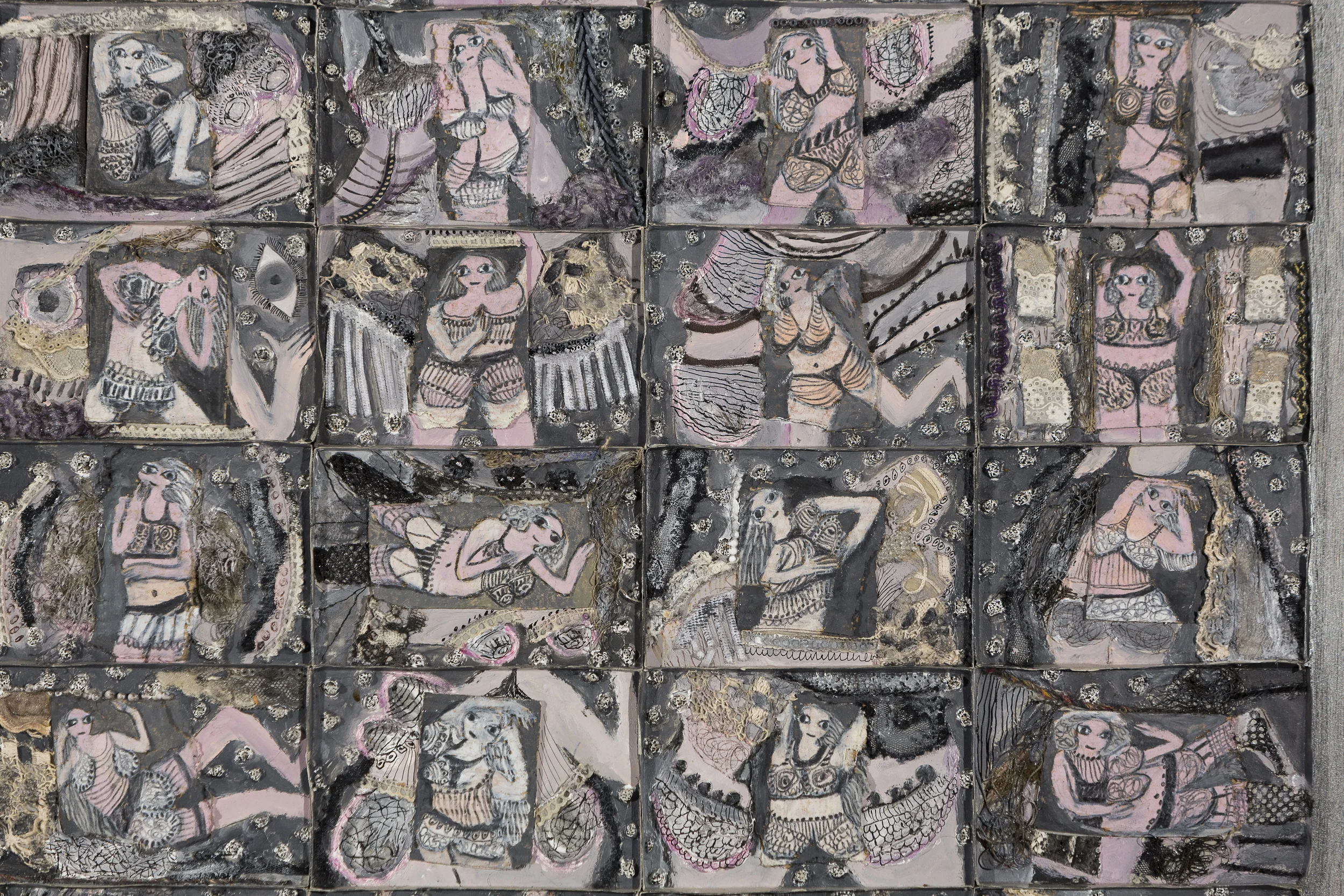 Frou-Frou (n°1) (détail) - Marie Morel. 113x151cm. 1990. Collection particulière Odette Ducarre.