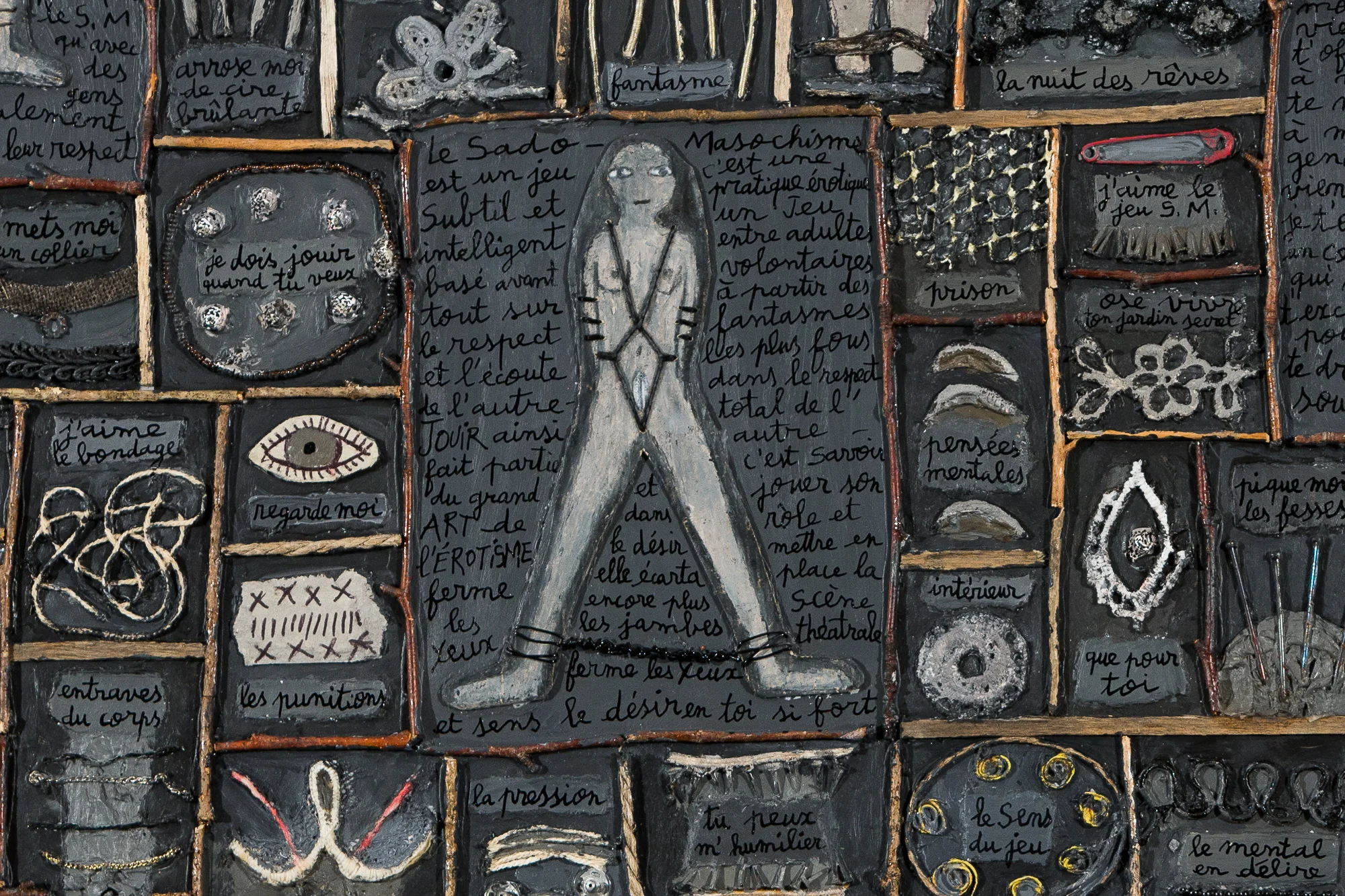  Le désir S.M. (détail) - Marie Morel. 108x114cm. 2007. 