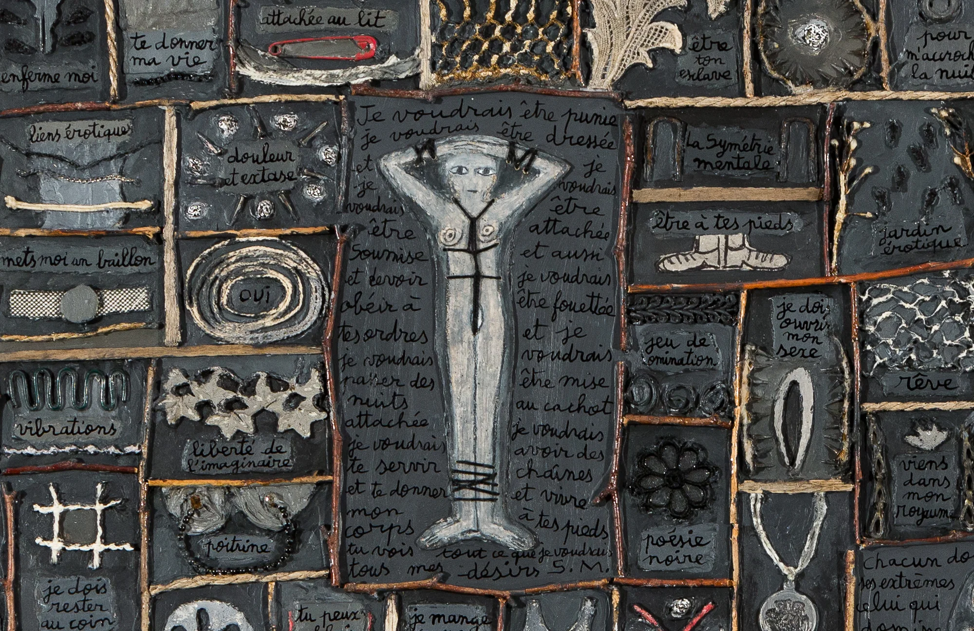  Le désir S.M. (détail) - Marie Morel. 108x114cm. 2007. 