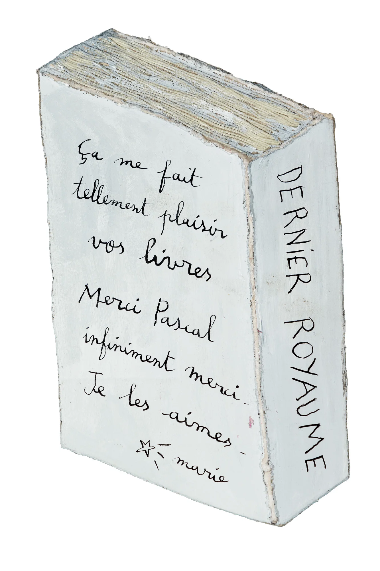 Enveloppes peintes de Marie Morel écrites pour l'écrivain Pascal Quignard.