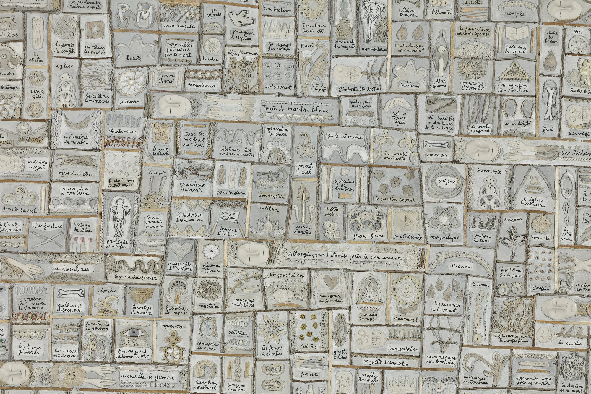  Le Tombeau (détail) - Marie Morel. 120x120cm. 2010. 