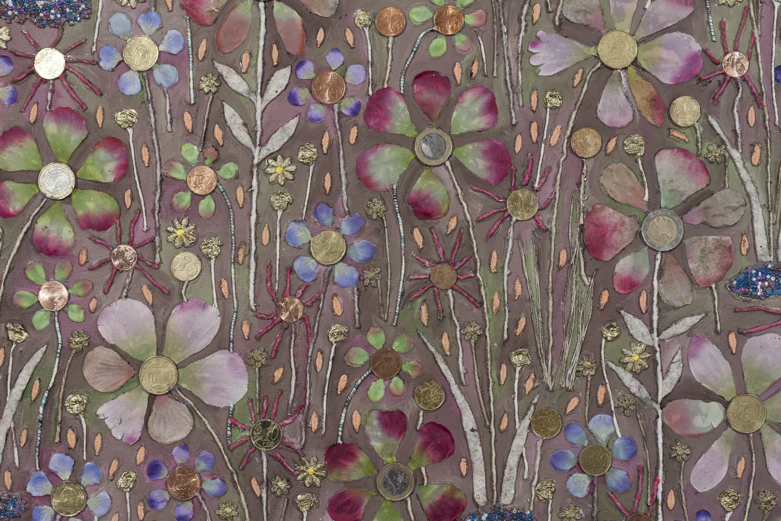  "Il n'y a plus aucun problème" (détail) - Marie Morel. 120x120cm. 2013. 