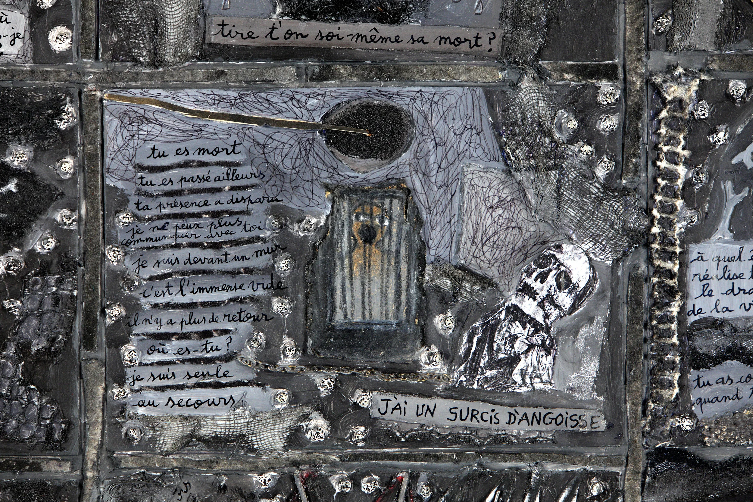  L'Angoisse (détail) - Marie Morel. 194x284cm. 1996. 