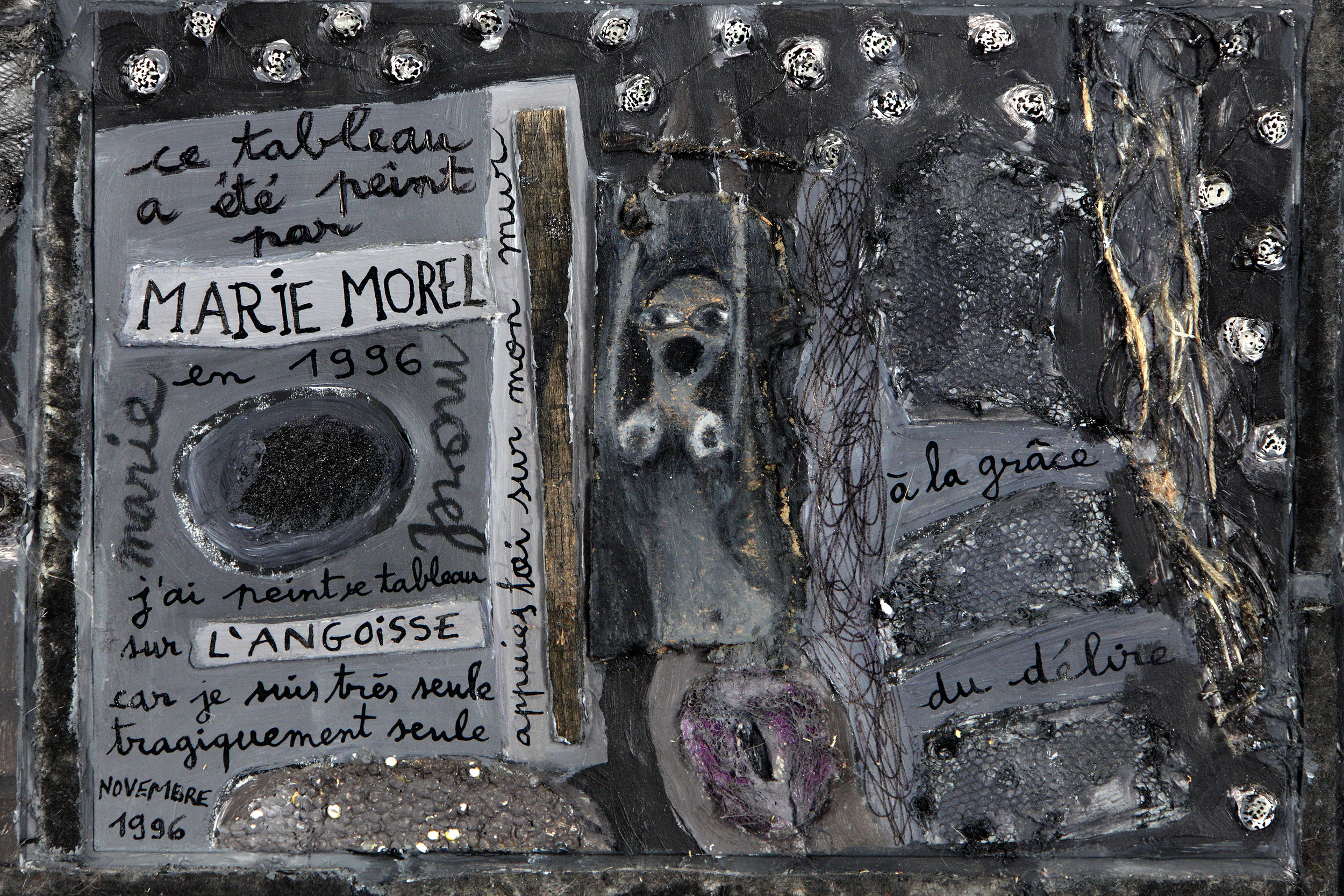  L'Angoisse (détail) - Marie Morel. 194x284cm. 1996. 