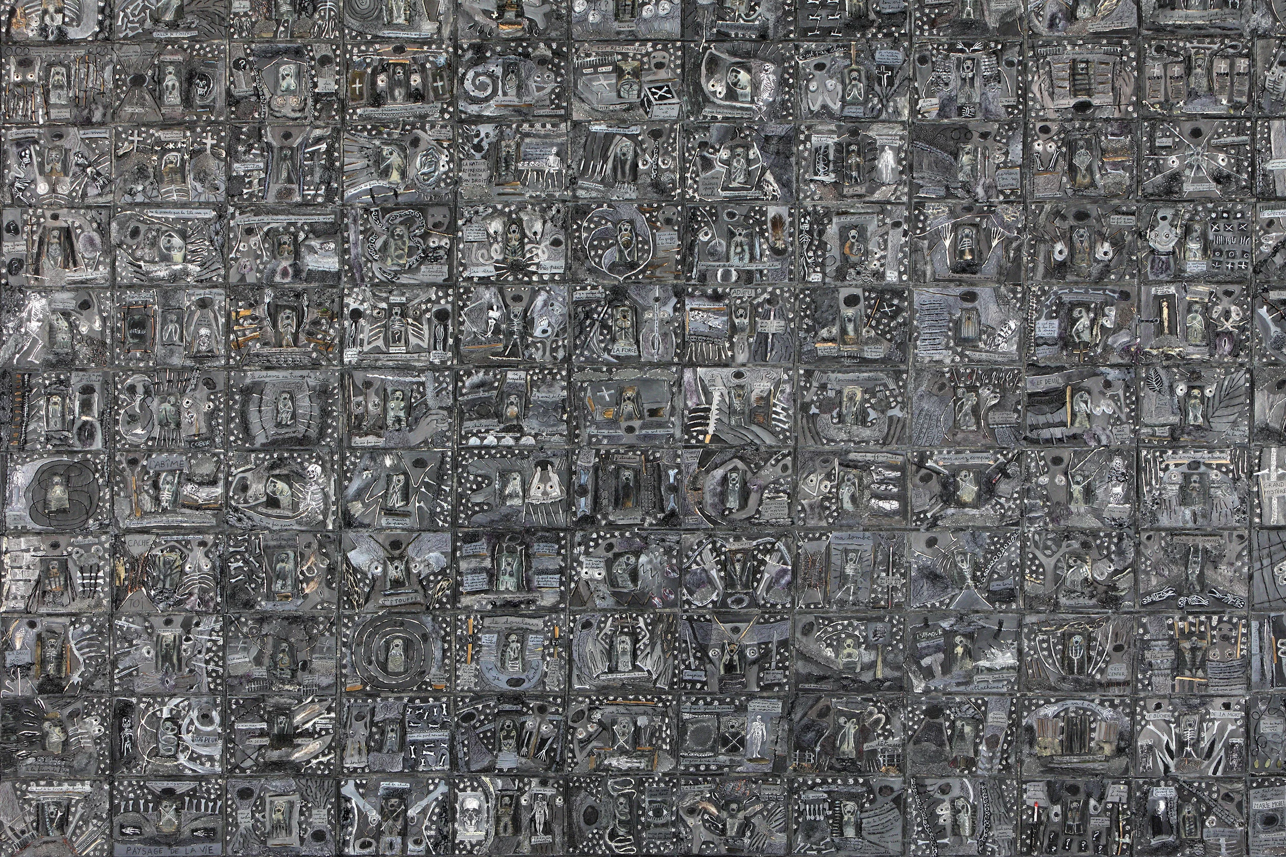  L'Angoisse (détail) - Marie Morel. 194x284cm. 1996. 