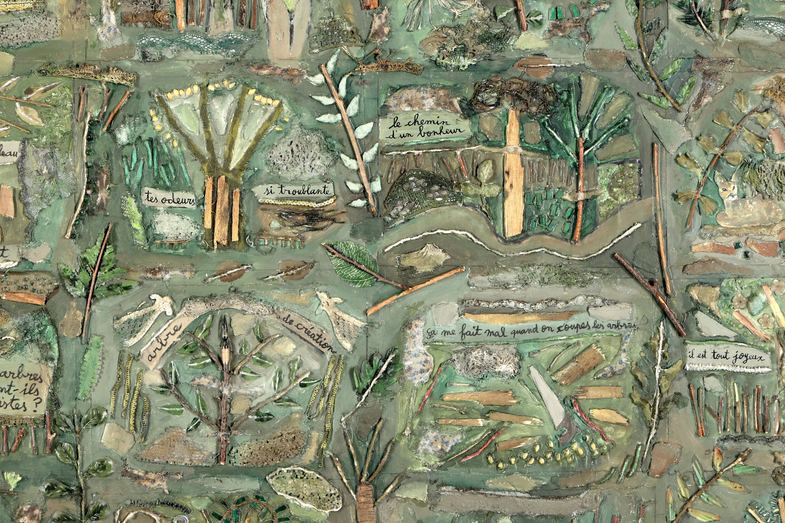  La Forêt (détail) - Marie Morel. 194x284cm. 1999. 