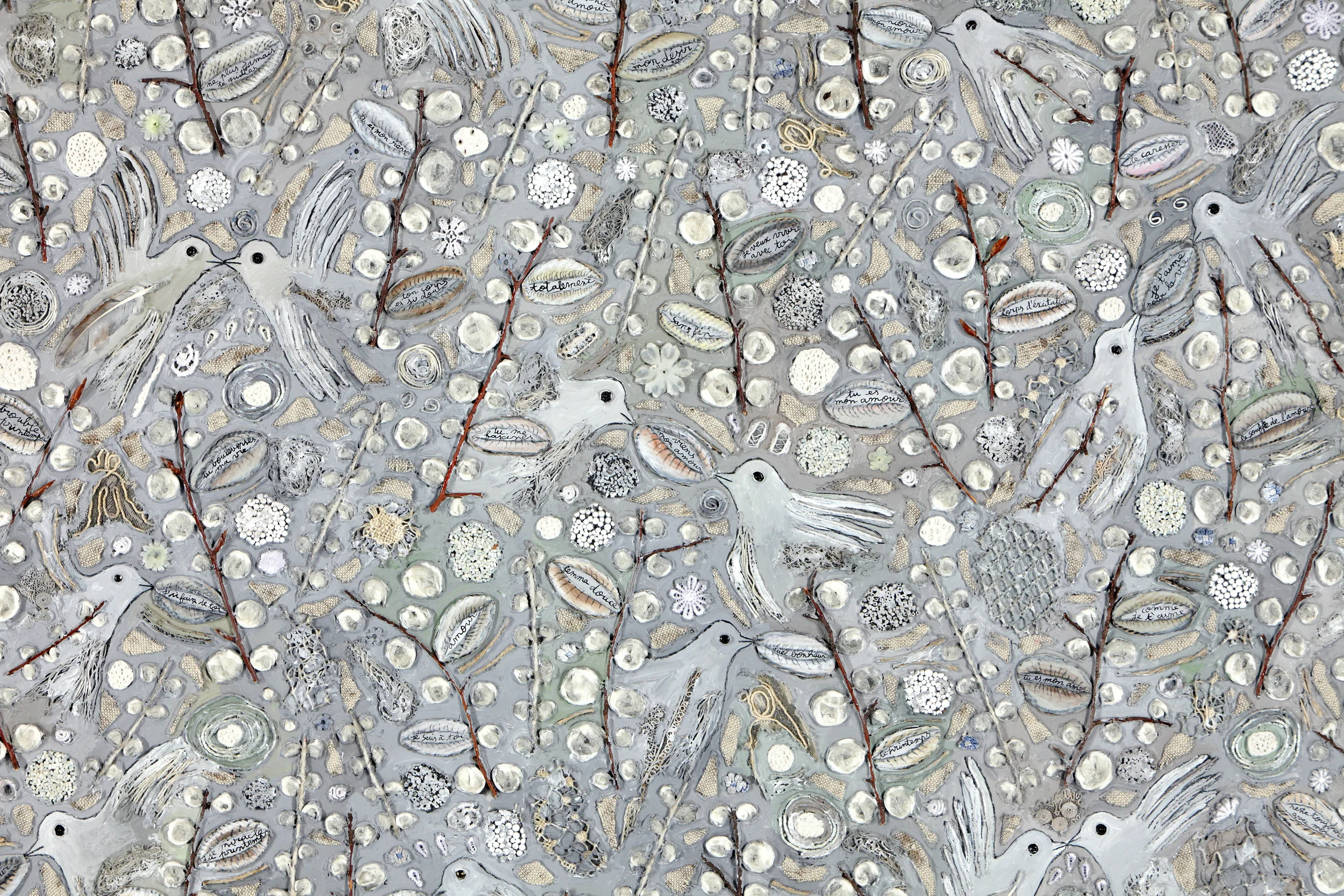  L'Arbre est en fleurs (détail) - Marie Morel. 194x284cm. 2004. 