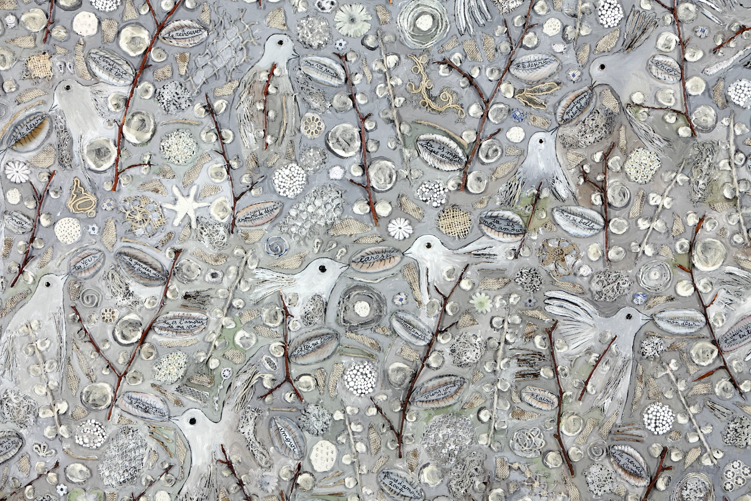  L'Arbre est en fleurs (détail) - Marie Morel. 194x284cm. 2004. 