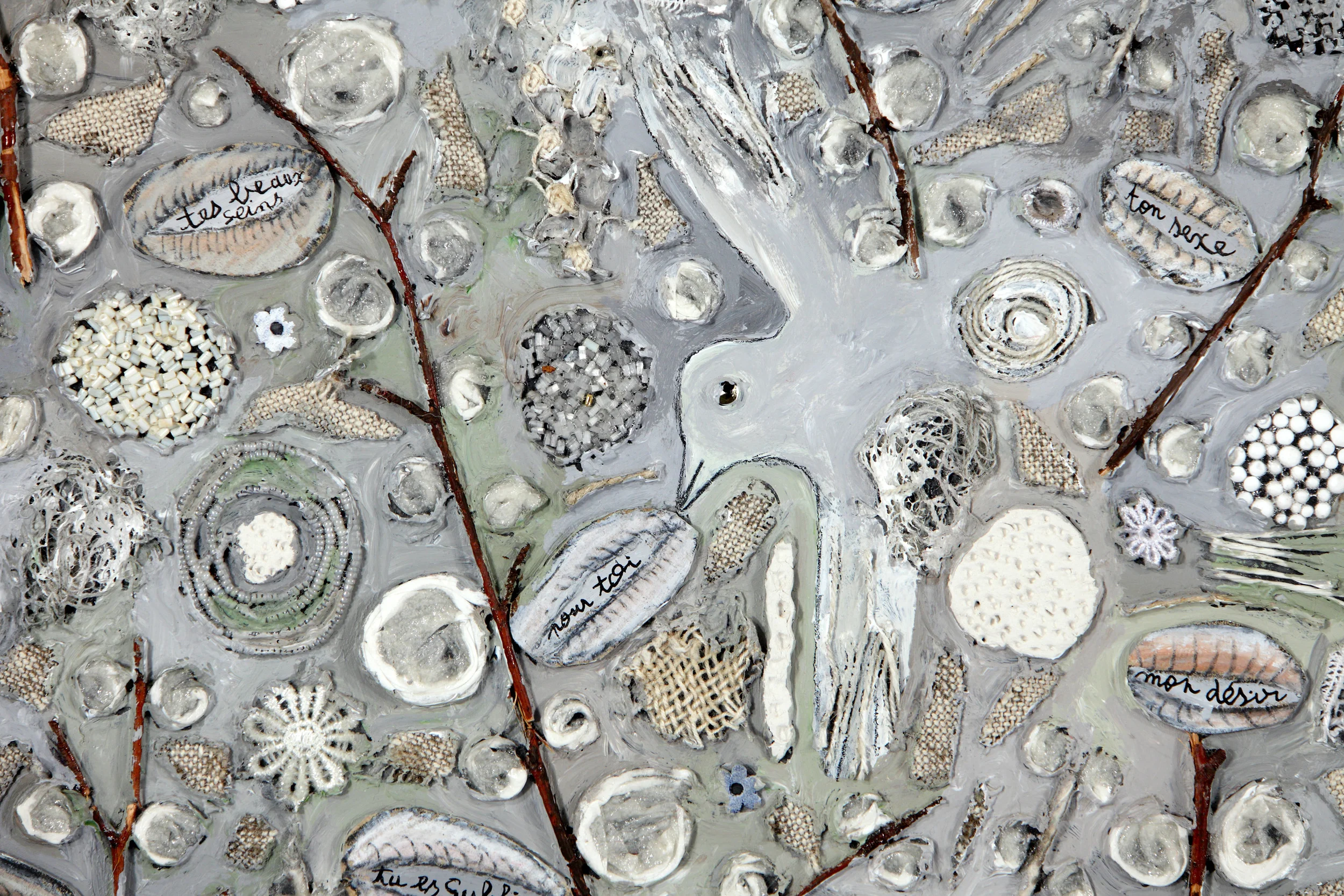  L'Arbre est en fleurs (détail) - Marie Morel. 194x284cm. 2004. 