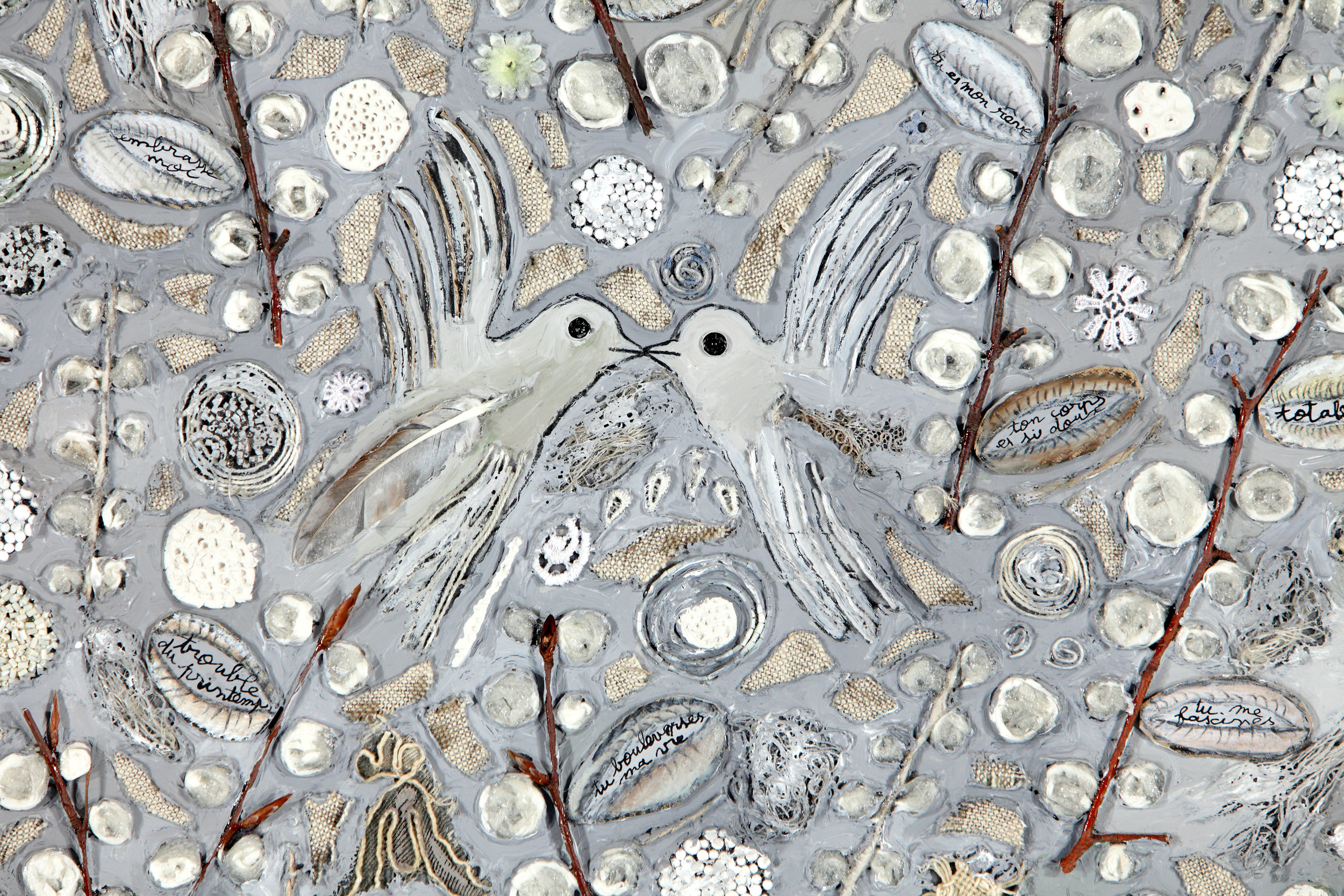  L'Arbre est en fleurs (détail) - Marie Morel. 194x284cm. 2004. 