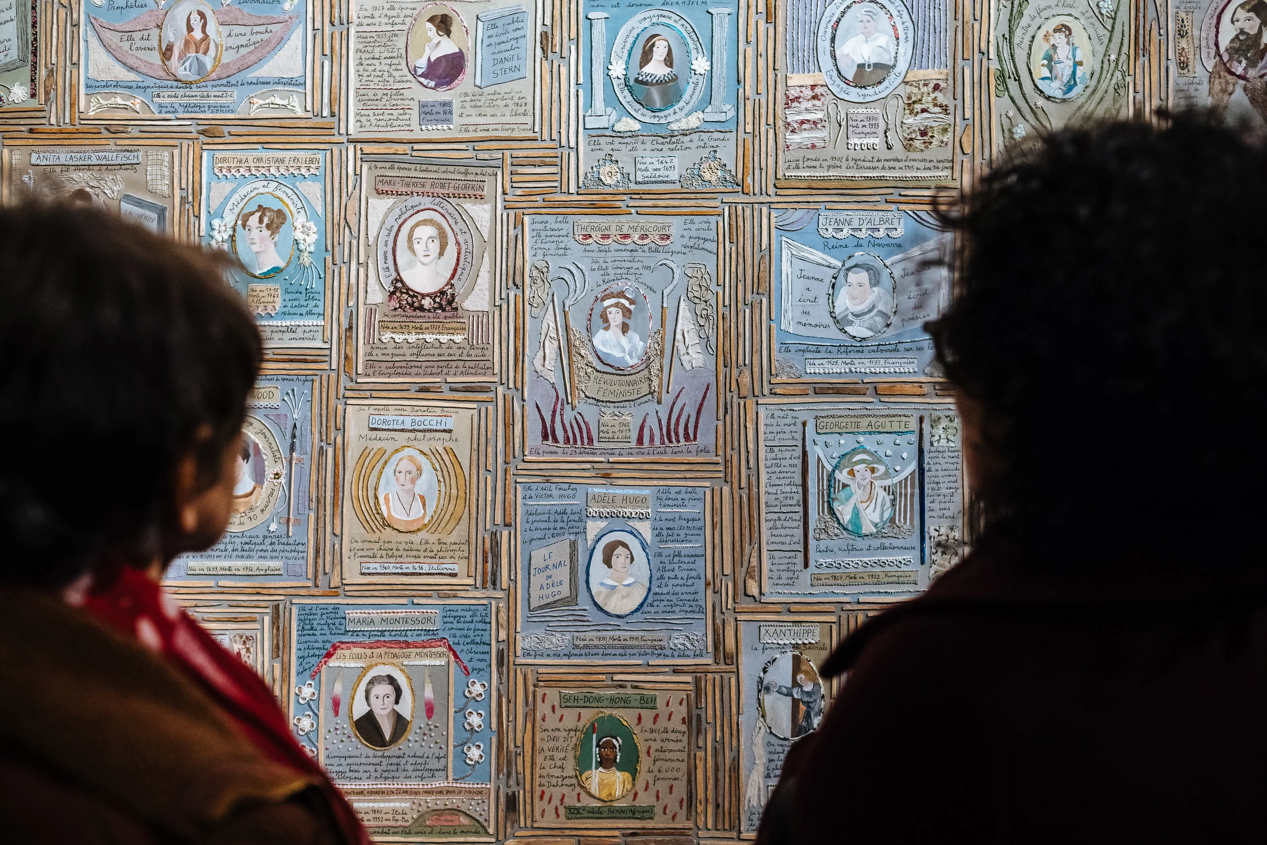 Vernissage de l'exposition de Marie Morel à l'Espace des Femmes