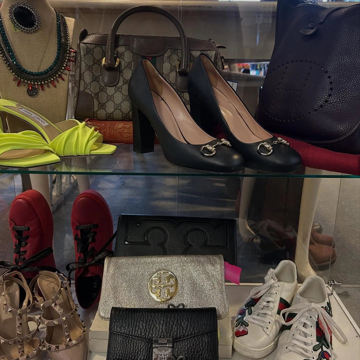 A little peak into our cases👀 Spot anything cool? We do! From Hermes to Gucci to antique jewelry, our cases are always stocked with unique finds!! 

DM us for further details/photos or stop in for an up close look!

#BuffaloSecondhand #shopsmallbuff