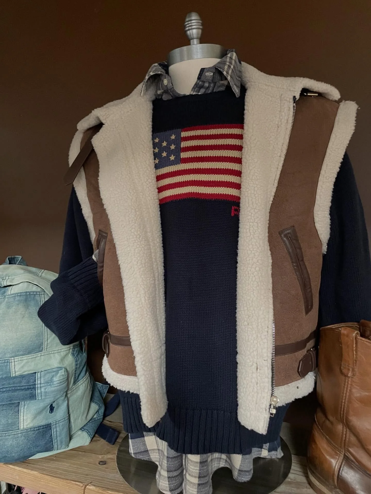 Winter Olympics got you Ralph Lauren obsessed? Us too 🇺🇸 We&rsquo;re here 11-6 today, DM for mannequin details ✨