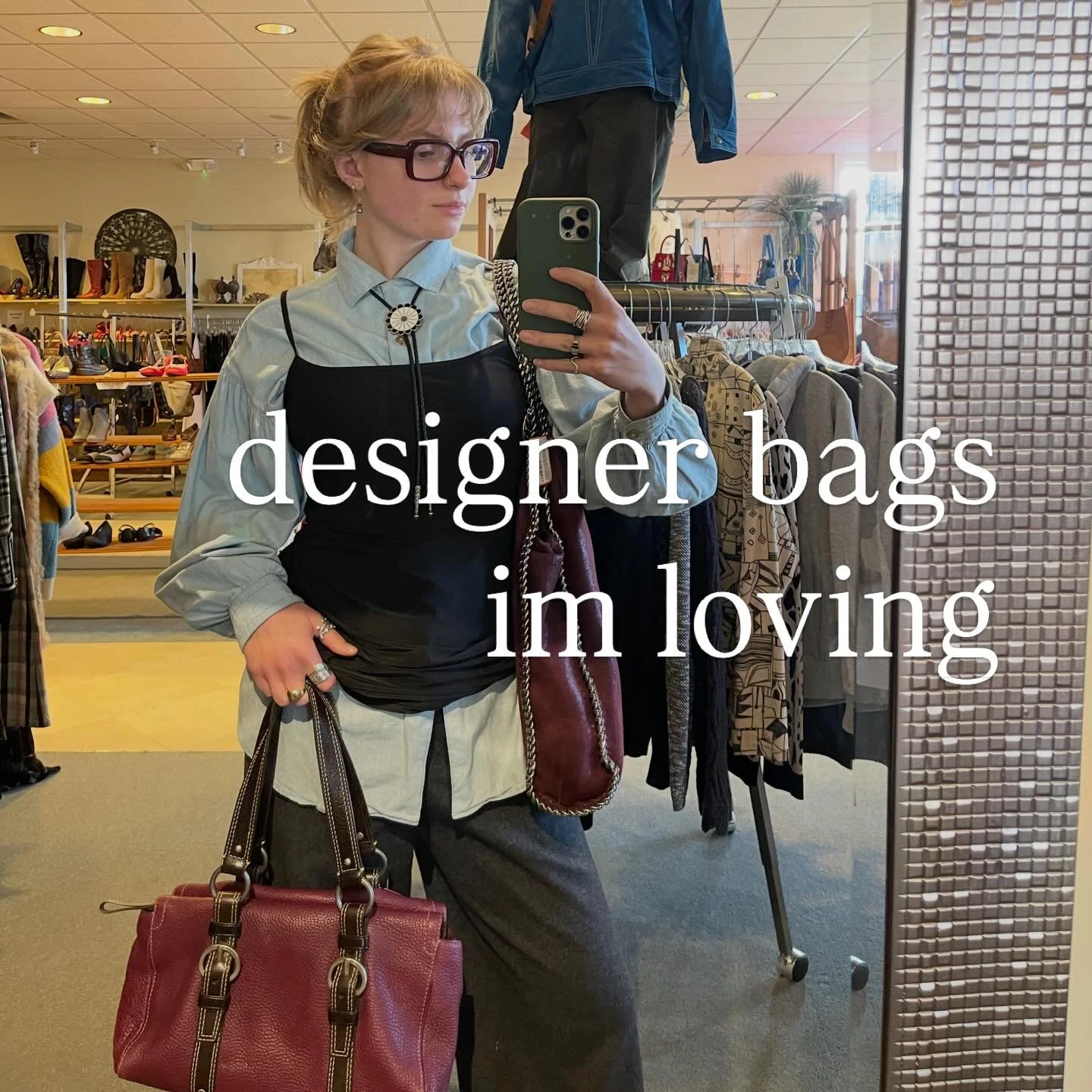 Nicole looking stunning (as always) and sharing some amazinggg bags we have right now!

Dm or call us to make any of these bags yours! 🛍️🤭 

#vintagefashion #fashionbuffalony #consignmentshop #thriftbuffalo  #smallbusinessbuffalo