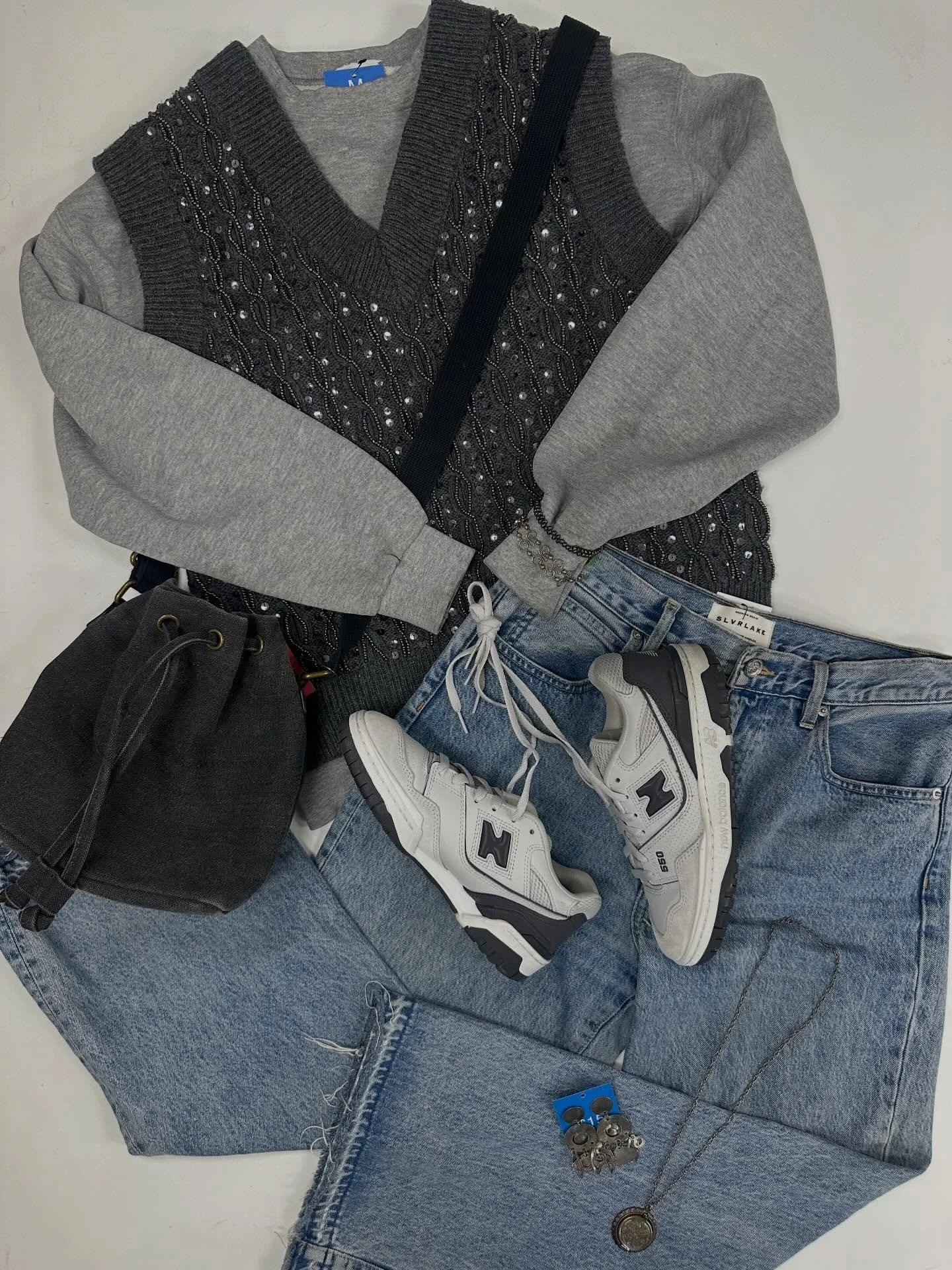 Casual doesn&rsquo;t have to be boring! Come shop our amazing selection of comfy and cute pieces 11-6 Monday thru Saturday and 12-5 Sunday! 

Like what you see? Here&rsquo;s the details:
Zara Vest NWT (S) $20 &bull; Slvrlake Jeans (30) $25 &bull; Cre