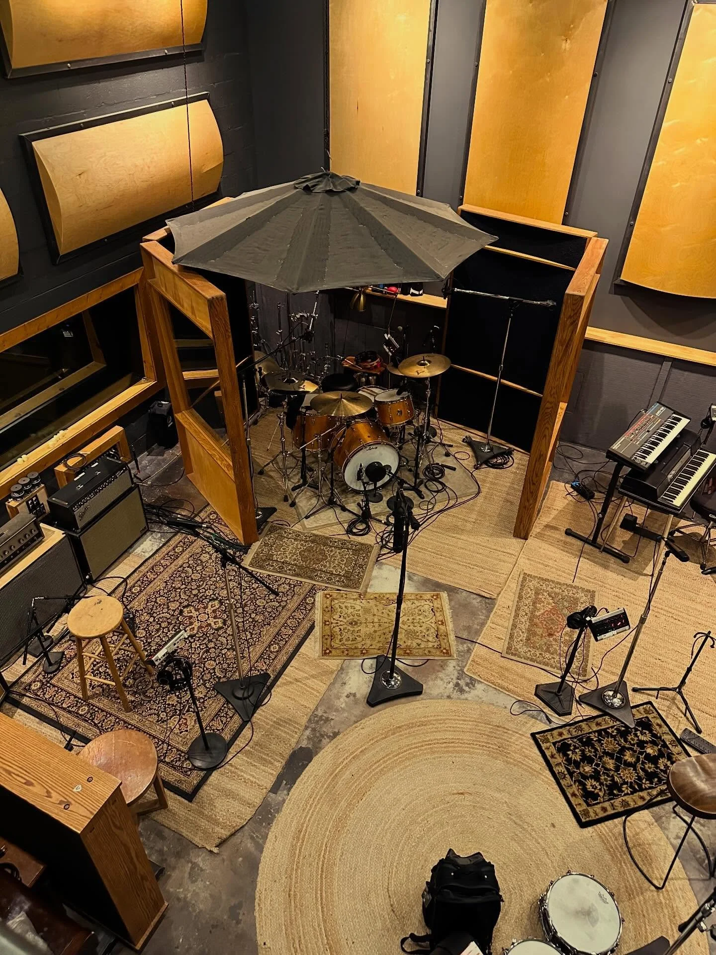 Office today!  Fun session @38northstudio with @poncho.sol.music !