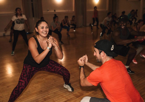 getting my squats on with NTC Trainer @matthewmossimo