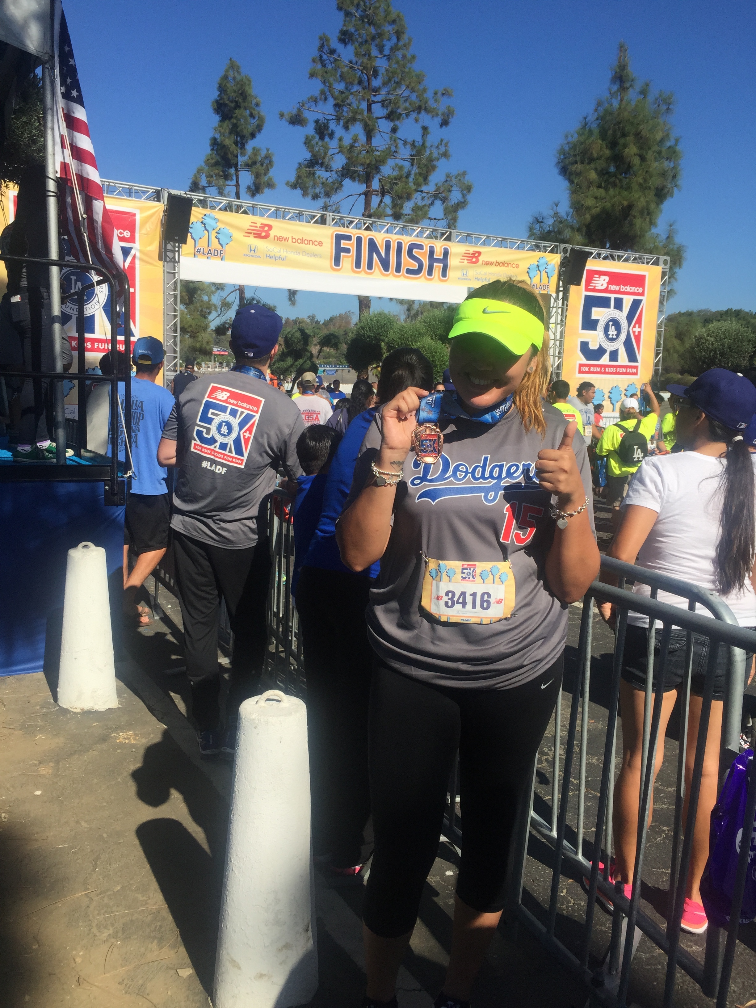 September 13, 2015 - My very first race, LA Dodgers Foundation 5K
