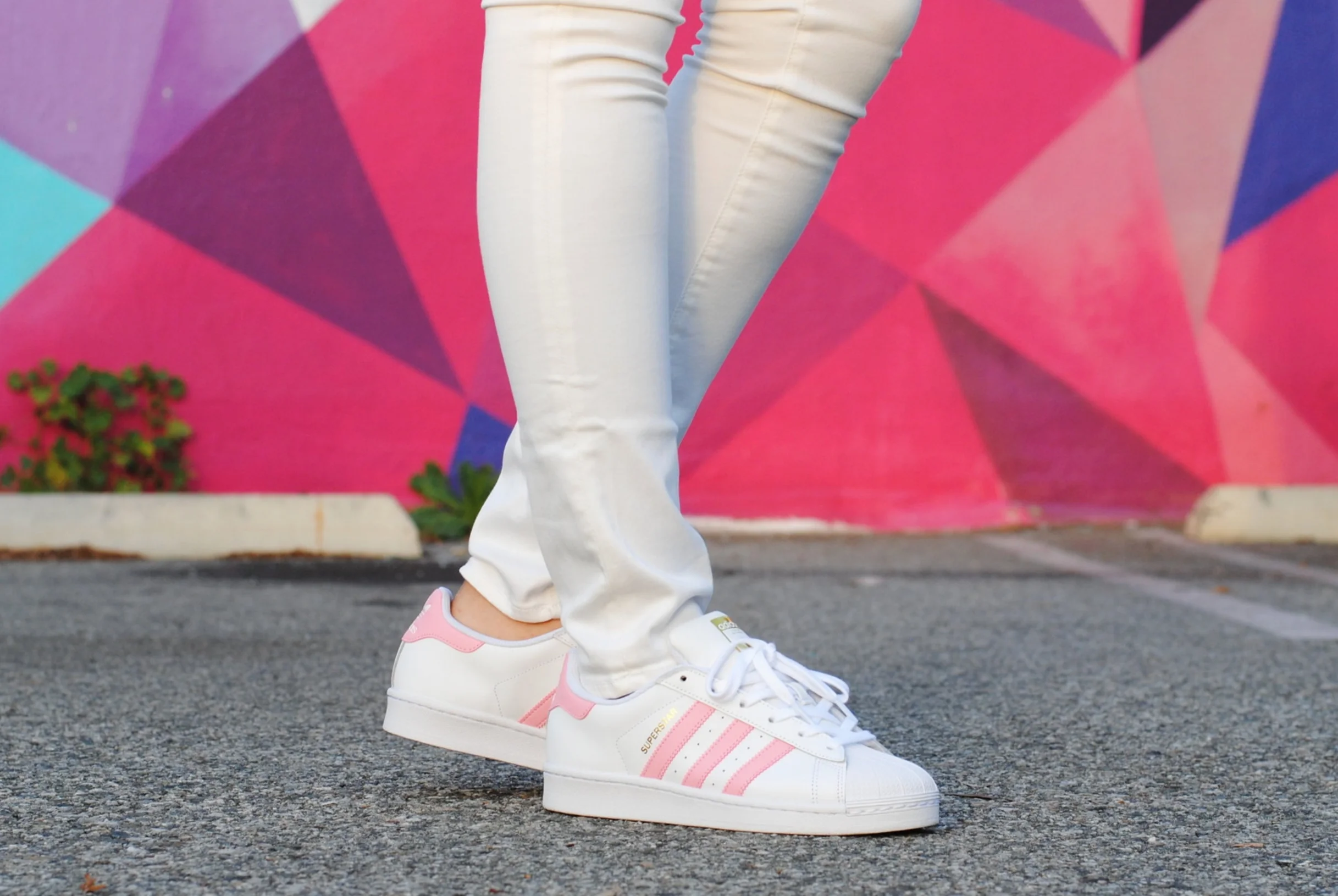 adidas superstar cute pink