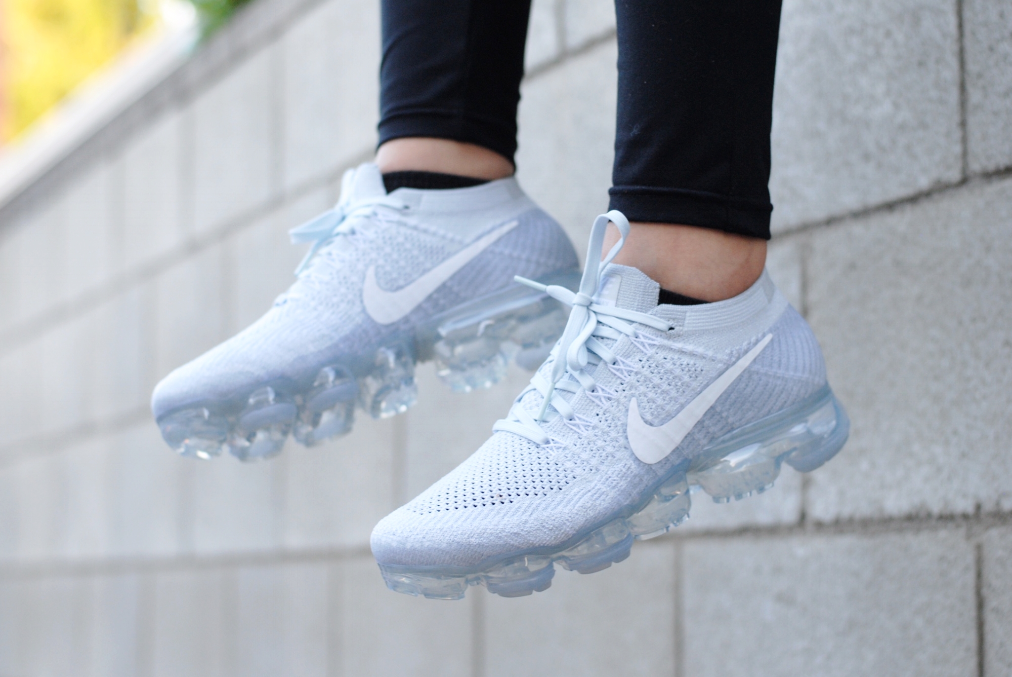 wearing nike vapormax