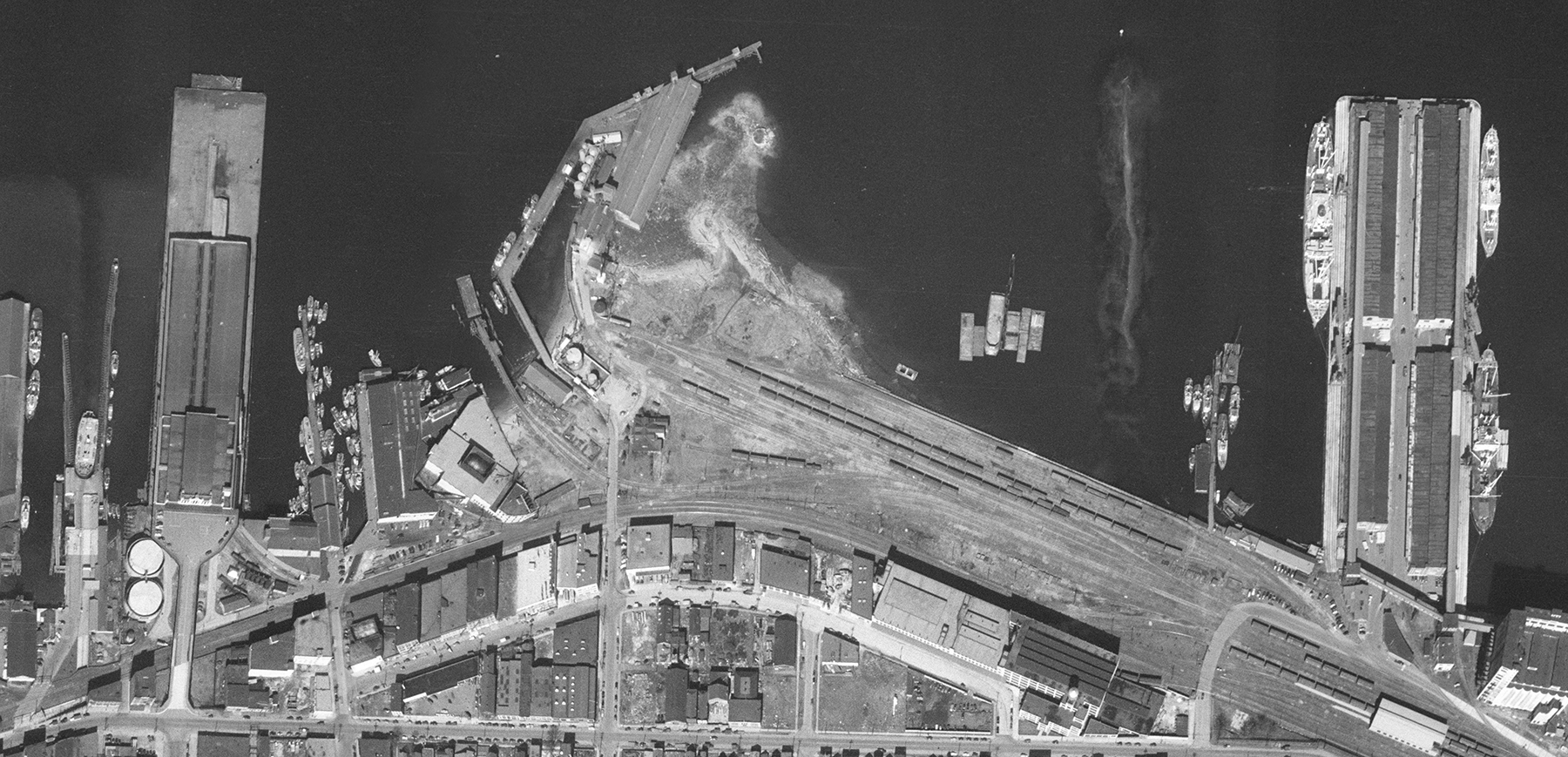 Orthophoto from 1949 image.