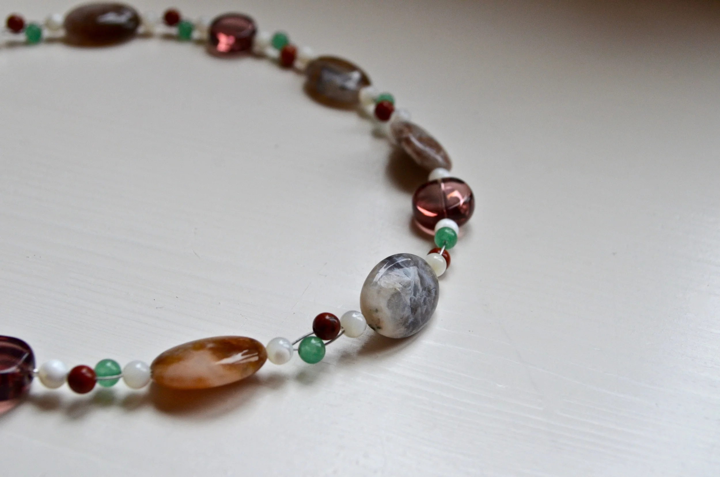 Bamboo quartz ovals.