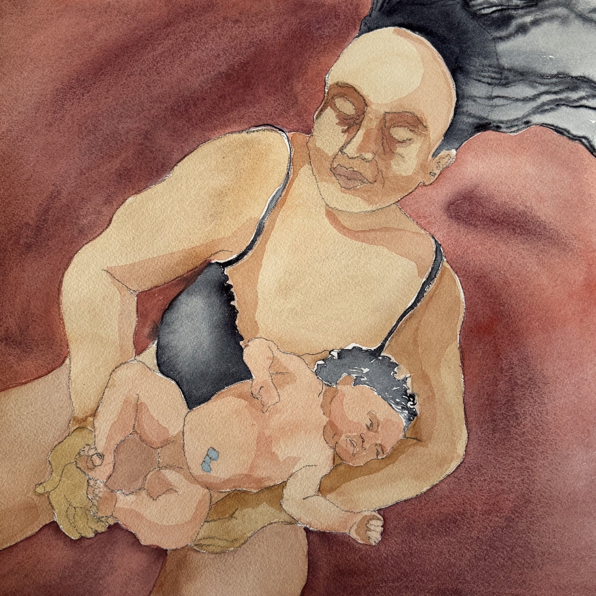 Birthing Day (watercolor)