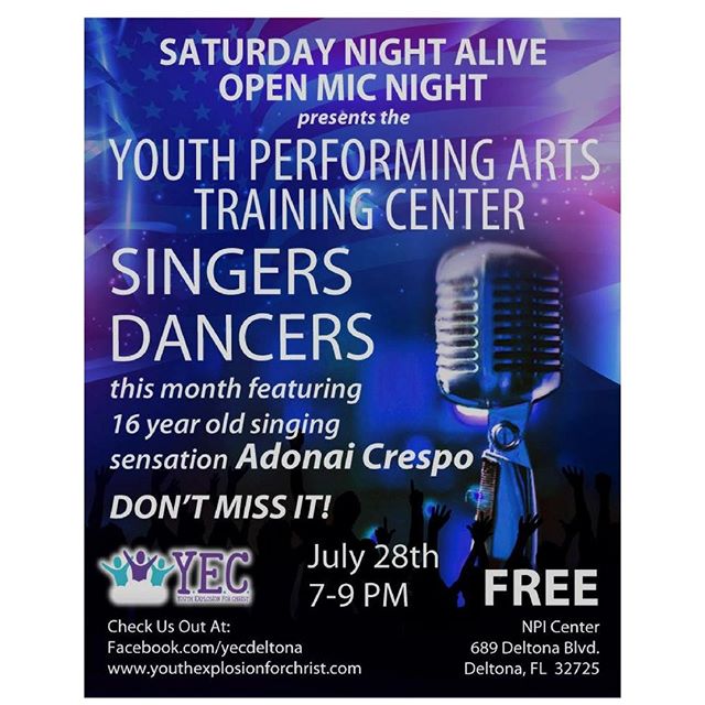 If you're looking for something to do this Saturday, consider coming to the Saturday Night Alive Open Mic Night! #YEC #YPATC #RyanAceMusic