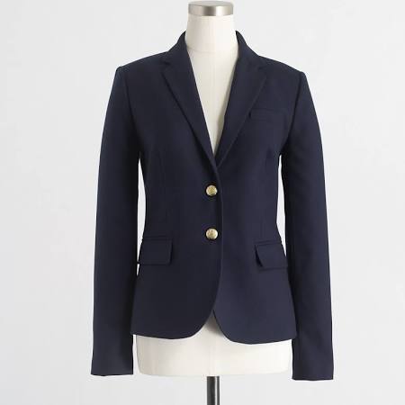  J. Crew Navy Blazer 