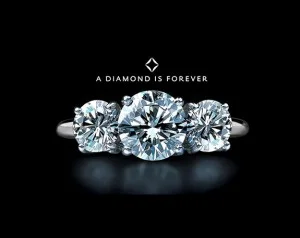 One of the best known advertising slogans, "A Diamond is Forever".
