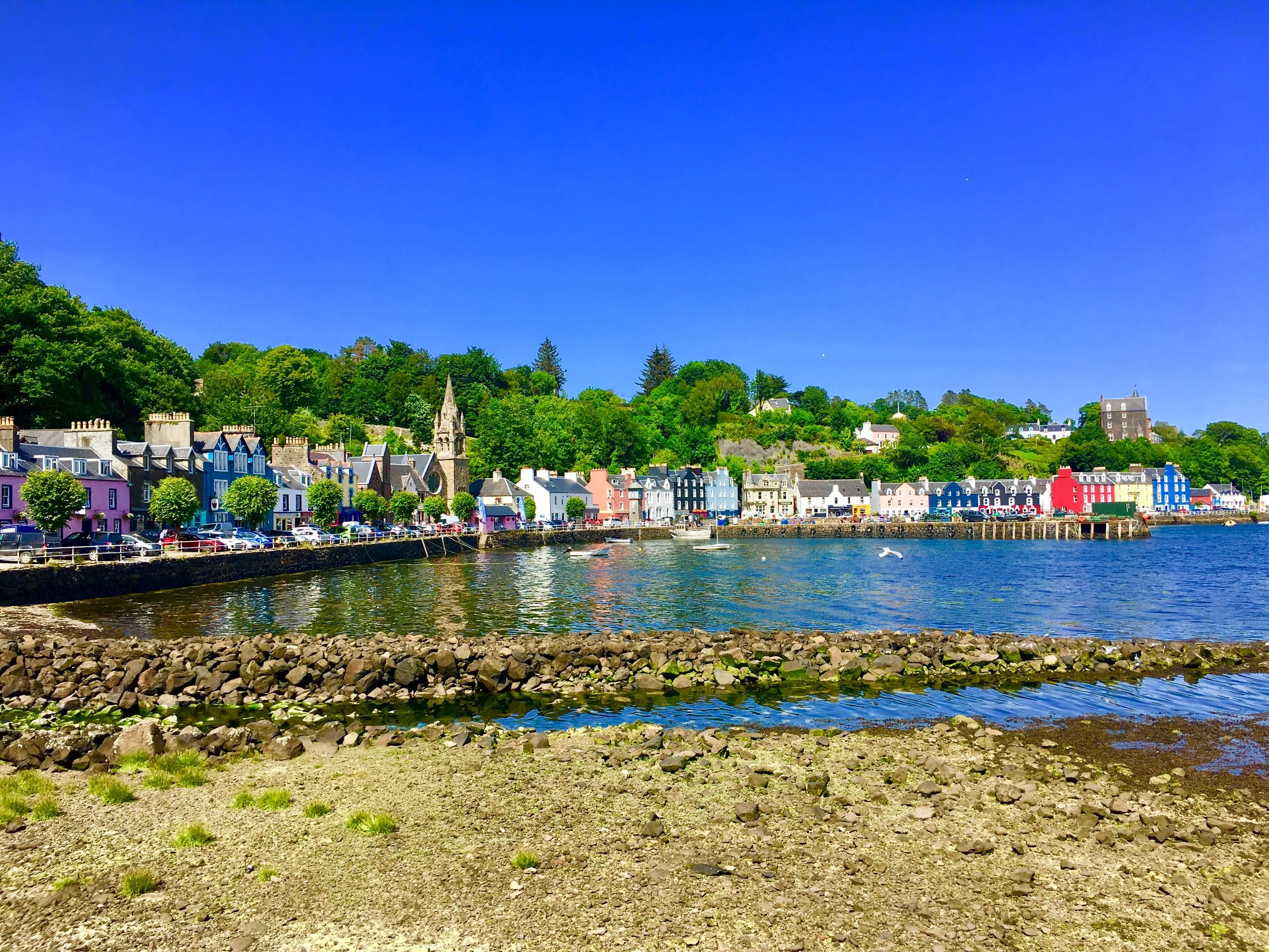 The picturesque town of Tobermory on the Isle of Mull, Scotland.