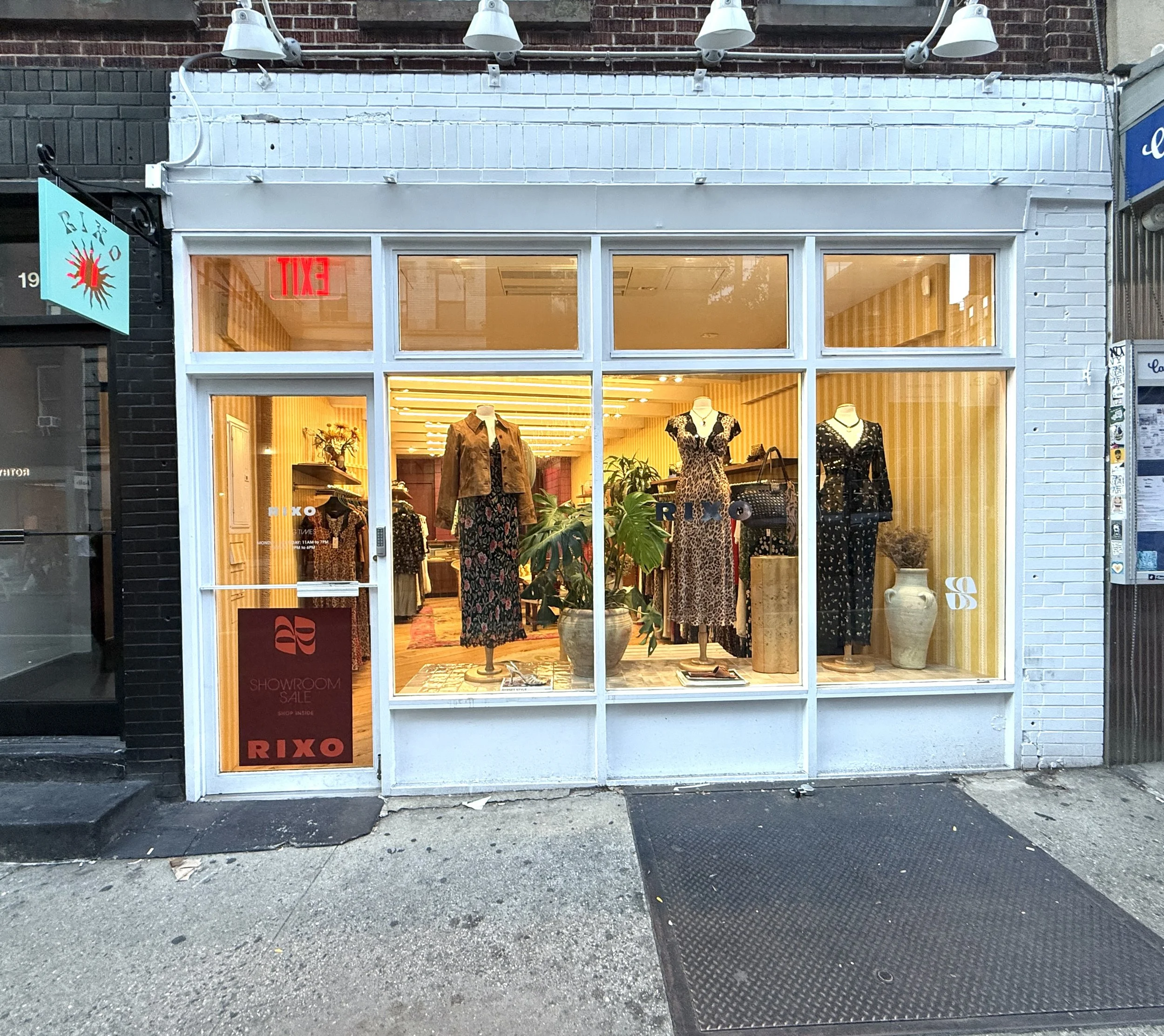  London based fashion brand that has vintage inspired clothing and accessories.  19 Prince St, New York, NY 10012  (646) 761-1591   www.rixolondon.com    