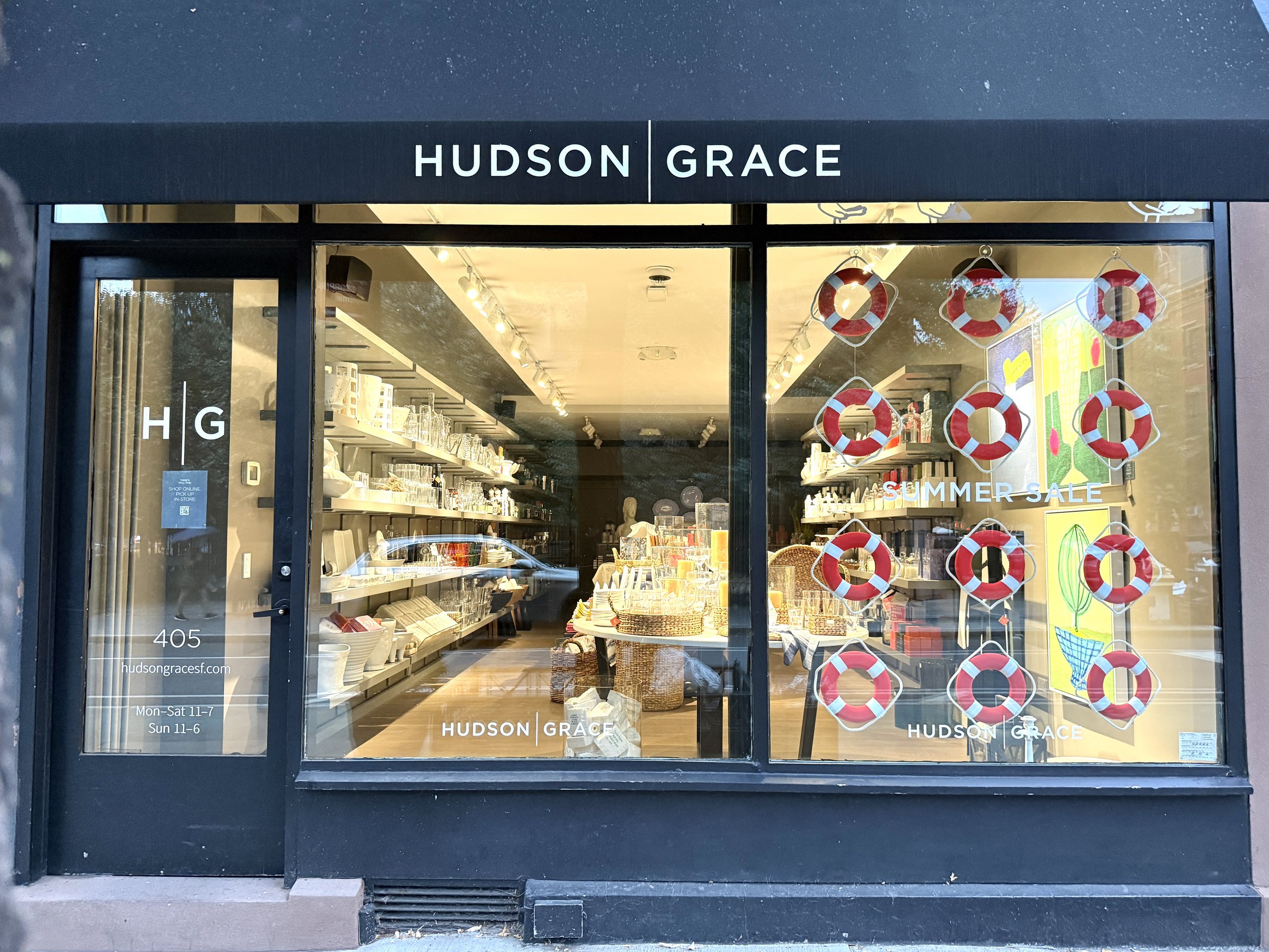  Home goods store features a curated collection of modern essentials, candles, such as dinnerware, glassware &amp; linens.  405 Bleecker St, New York, NY 10014  (917) 338-4500   https://hudsongracesf.com    