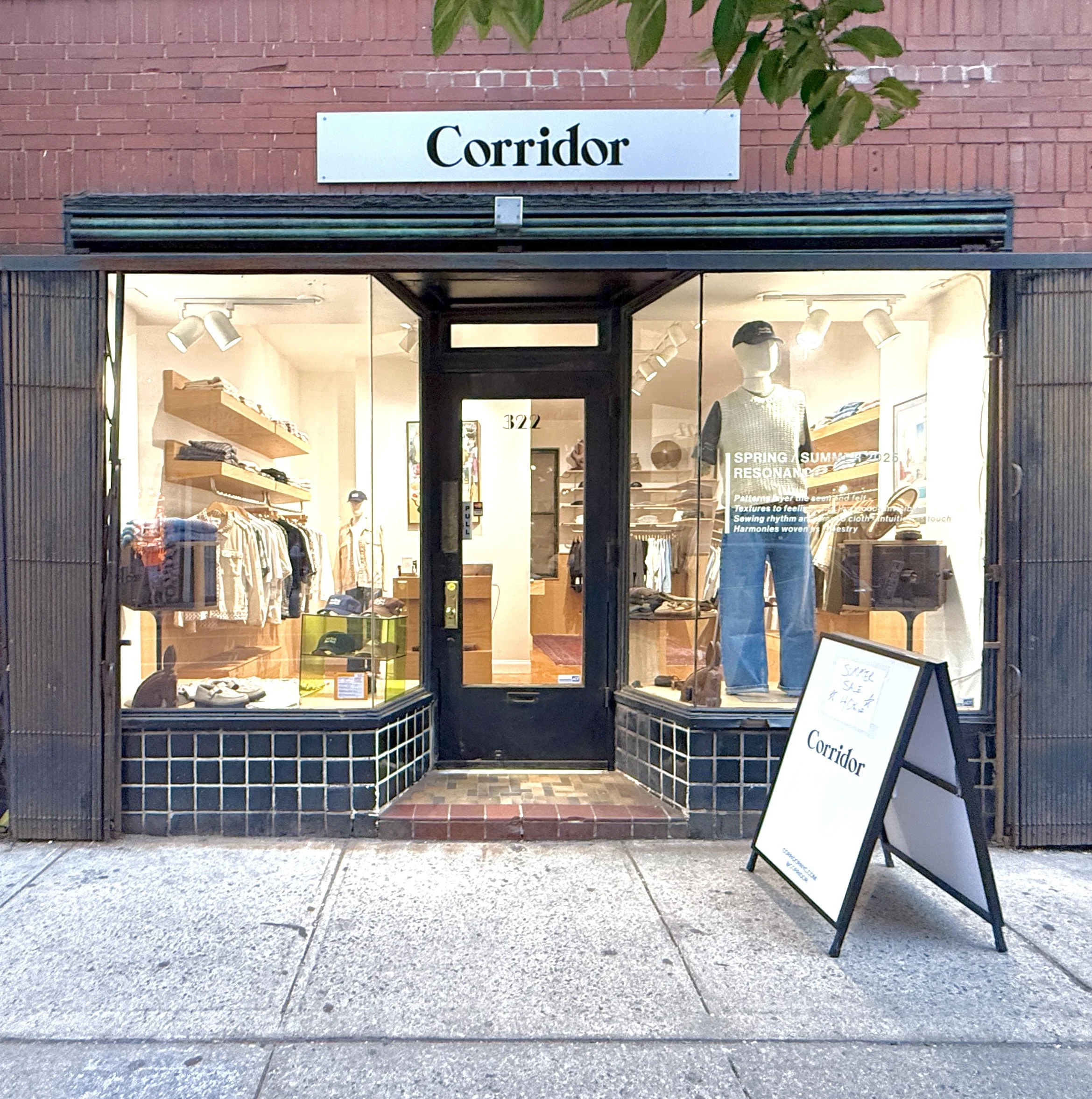  Corridor is a New York-based, independent brand featuring a collection made from textiles and garments that are designed in-house with selectively-partnered, ethical and environmentally sustainable workshops specialized in the best quality weaving, 