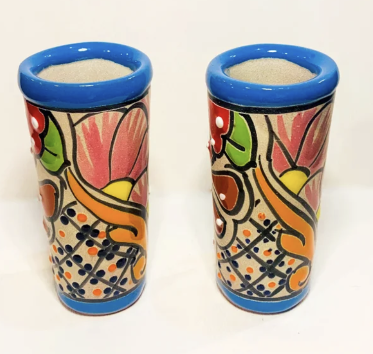 LA SIRENA - HAND PAINTED TALAVERA SHOT GLASSES