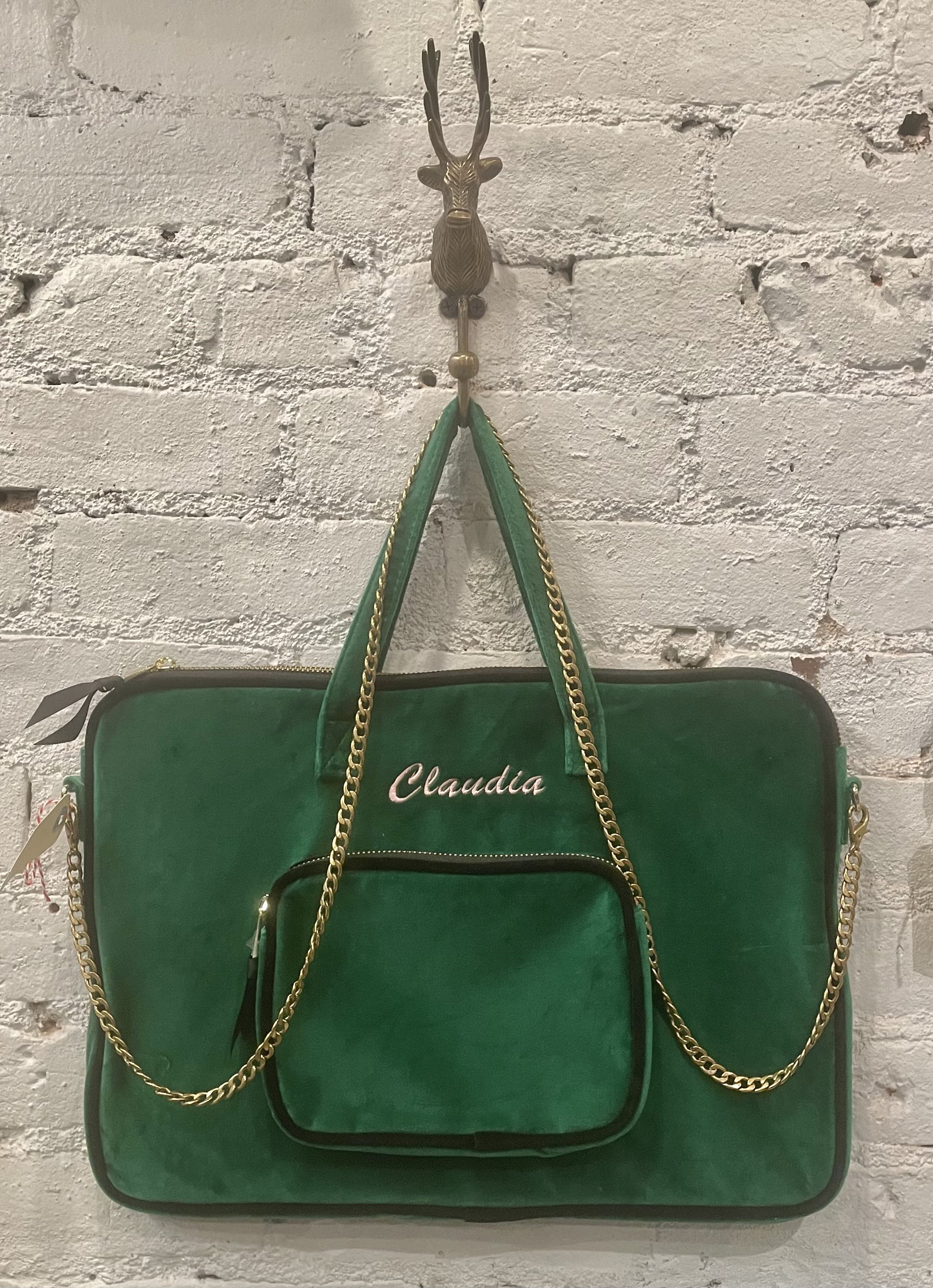 Classic New Yorker Bag in NoLIta Lime - Silver Hardware