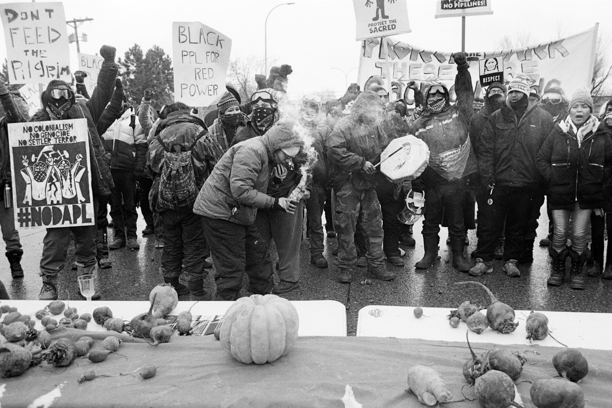 Direct Action in Bismarck, North Dakota. November 24, 2016