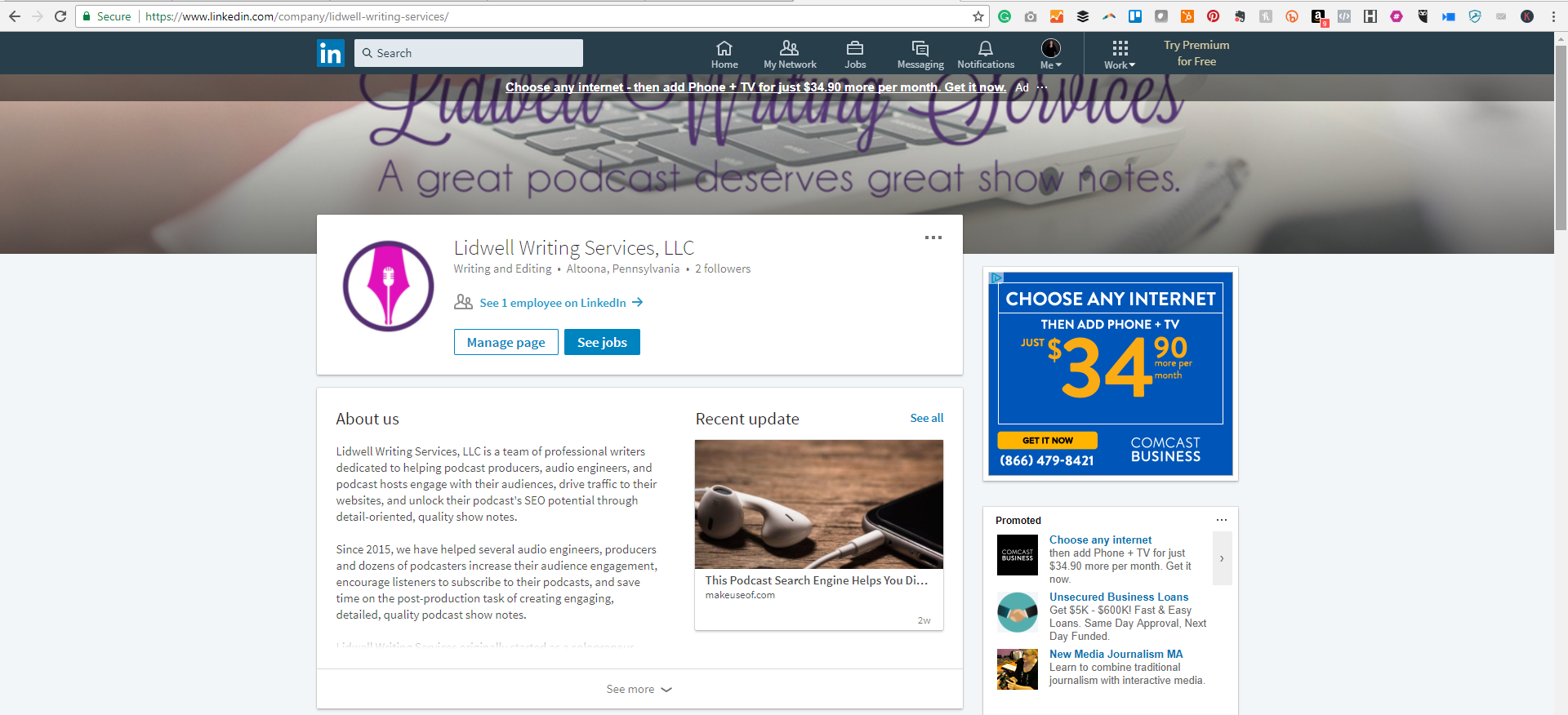 LinkedIn Company Page Screenshot.png