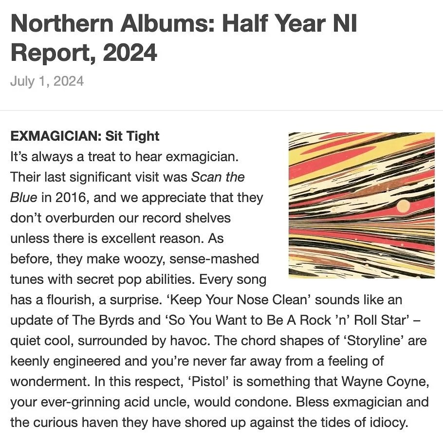 More good vibes for Sit Tight here from @stu_bailie at @dig_with_it 🧡🧡

#exmagician #sittight #belfast #ireland #belfastmusic #irishmusic #diymusic #vinyl #bandcamp #cashierno9 #davidholmes