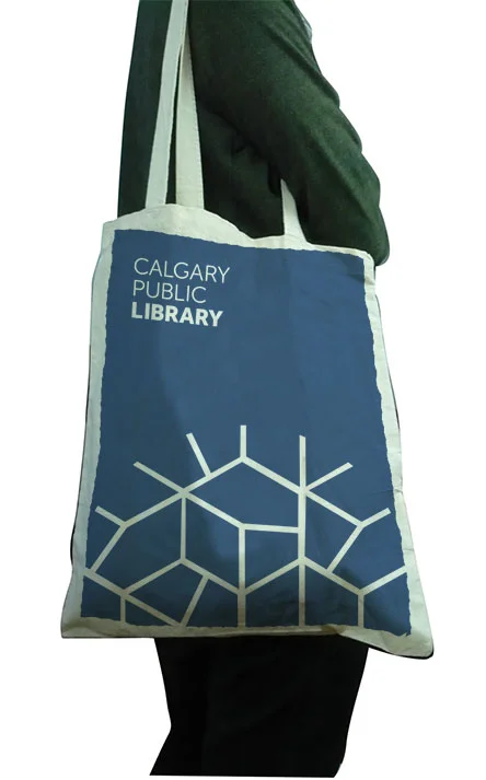 Proposed design for library bags.