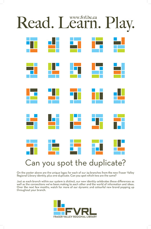 In-library promotional poster.