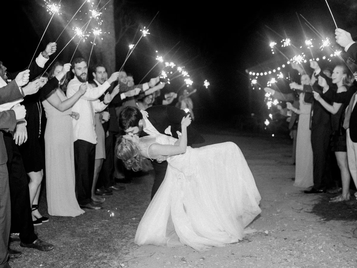 Venue: Lazenby Farms Photographer: Taylor Dane Photography Wedding Planner: Invision Events Florist: Fists Full Designs Hair and Makeup: Danielle Ivy Wedding Cake: Cakeitecture Caterer: Wilton’s Catering Band: Big Bling and the Funk Machine Wedding Paper: Alex Fly Designs Rentals: PRE Event Resources Lighting: Unique Event Elements